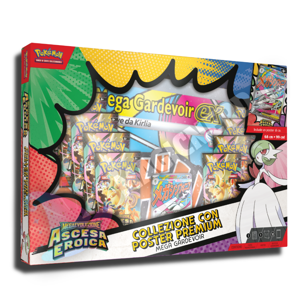 COLLEZIONE CON POSTER-MEGA GARDEVOIR EX-ASCESA EROICA