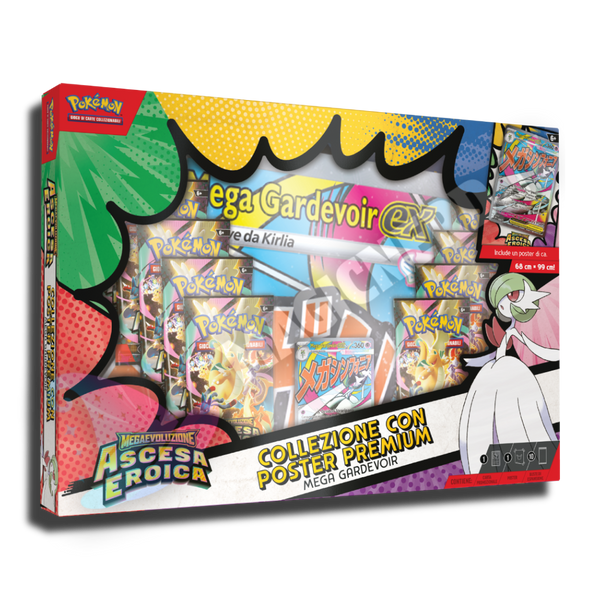 COLLEZIONE CON POSTER-MEGA GARDEVOIR EX-ASCESA EROICA
