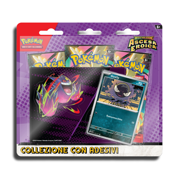 COLLEZIONE CON ADESIVO-MEGA GENGAR