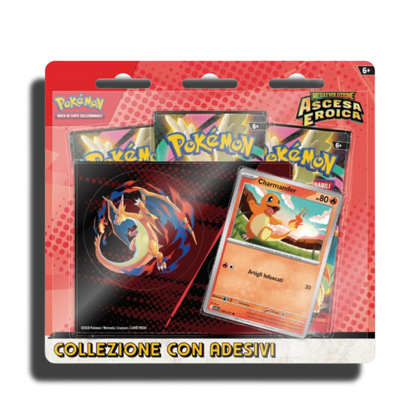 COLLEZIONE CON ADESIVO-MEGA CHARIZARD Y
