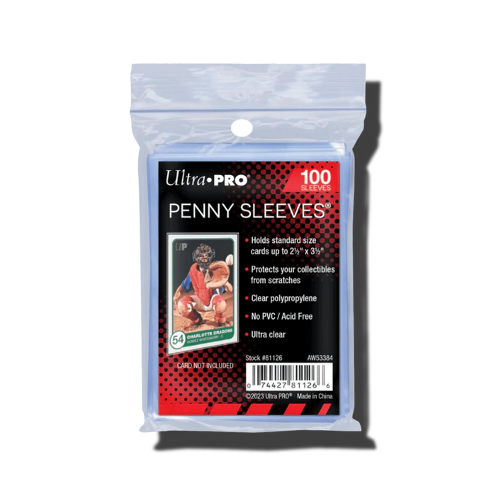 CONFEZIONE 100 PENNY SLEEVES-STANDARD-TRASPARENTI