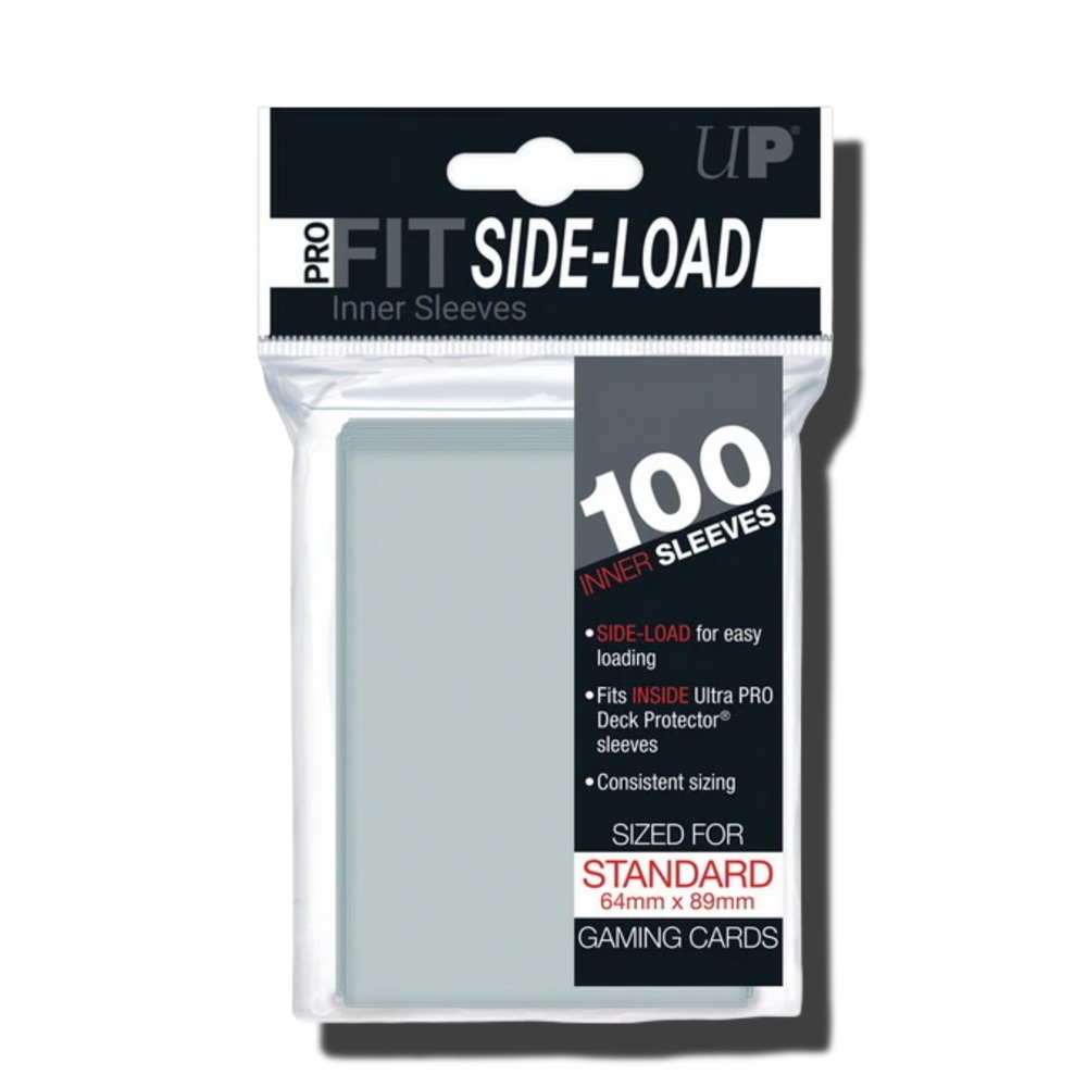 CONFEZIONE 100 SLEEVES-SIDE LOAD-STANDARD-TRASPARENTI